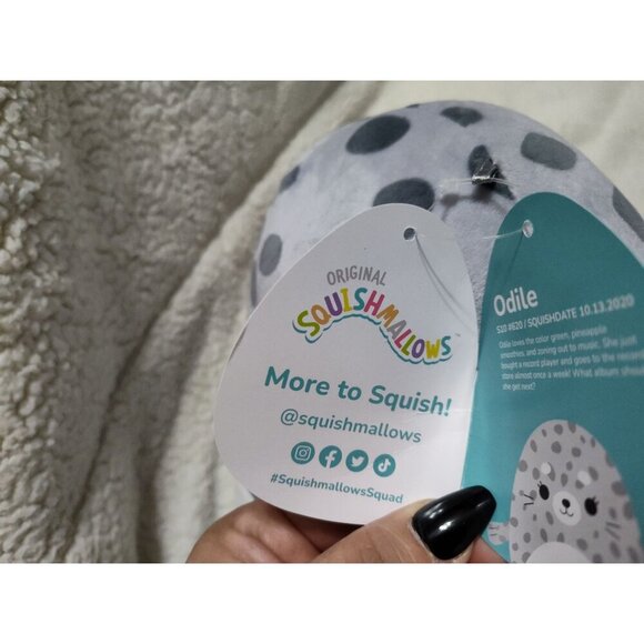 Squishmallow Spotted Seal Plush Toy Pillow 9" - ODILE Multicolor - Picture 7 of 16